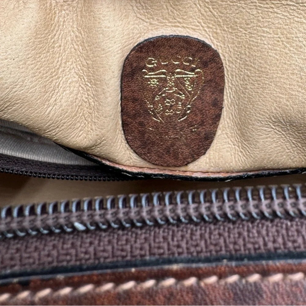 Gucci-Authentic-Vintage Horsebit Motif Boston Bag - GORGEOUS! With COA - Picture 9 of 16